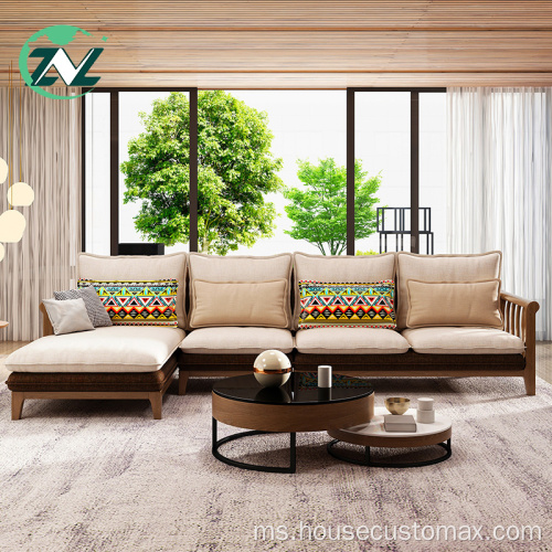 Sofa Kayu Teknikal Fabrik Sofa Sofa Rumah